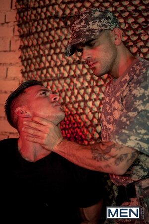 Paddy O'brian and Alex Brando turn military tension into a rough private encounter