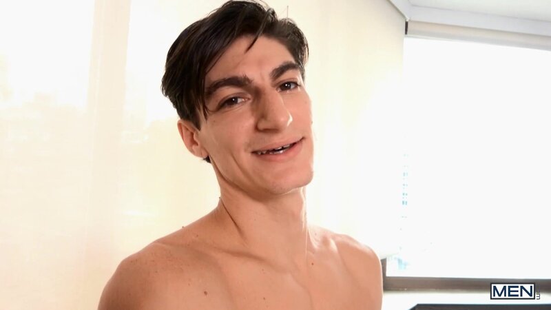 Aiden Ward teases top Paul Wagner with some playful stroking before taking his cock