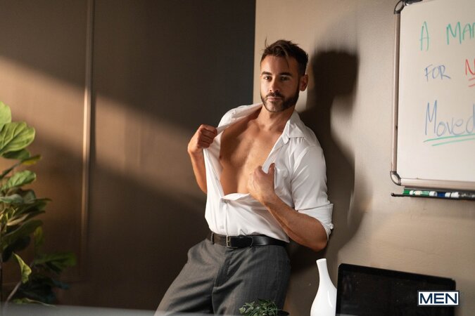Holden Beau cranks up the office heat until Zac Barrett gives him exactly what he wants
