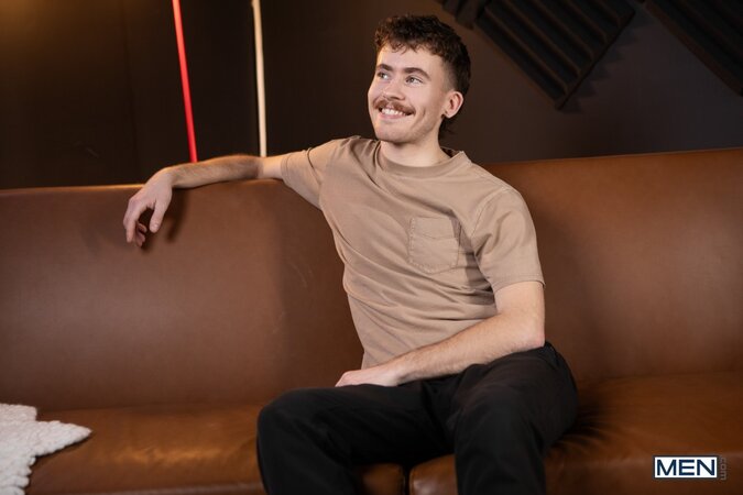 Marcus Mcneill gives mustached bottom Colin OBrien a raw spooning pounding
