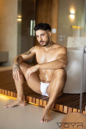 Markin Wolf and Gabriel Antonio turn a slow strip into rough interracial sex