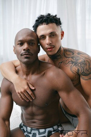 Rhyheim Shabazz gives Gonzales a hard interracial pounding after a slow strip