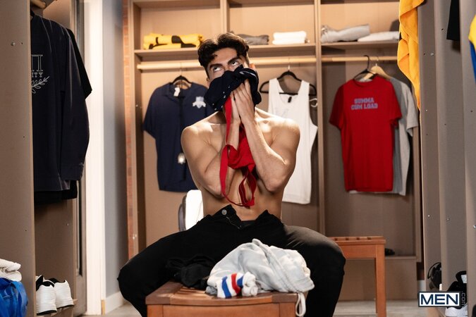 Ty Santana and Zayda spit roast nerdy student Alfonso Osnaya in the locker room