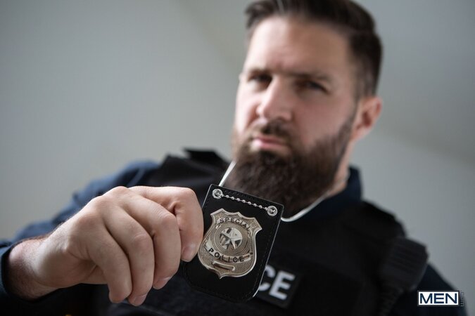Officer Chuck Conrad catches Andy Adler escaping and chooses the hard way inside