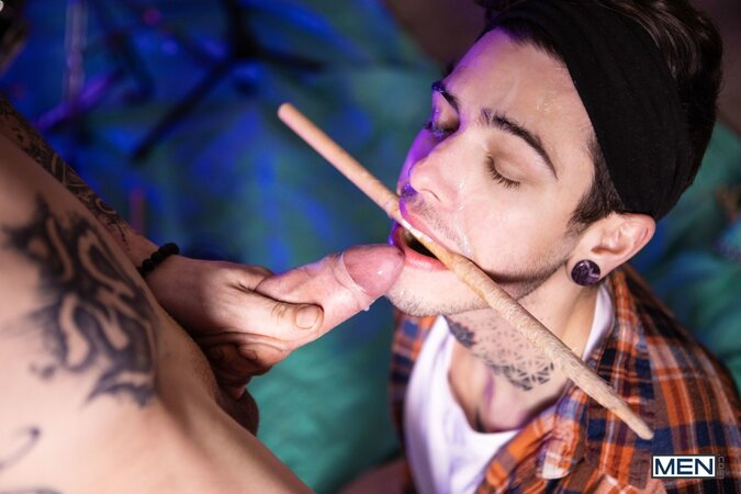 Sunny D punishes late drummer Dex Parker with a drumstick and a much harder rhythm