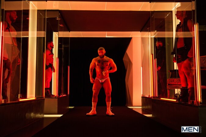 Francois Sagat directs Deangelo Jackson Ty Mitchell and Mickey Taylor in digital group sex