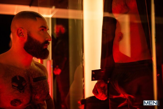 Francois Sagat directs Deangelo Jackson Ty Mitchell and Mickey Taylor in digital group sex