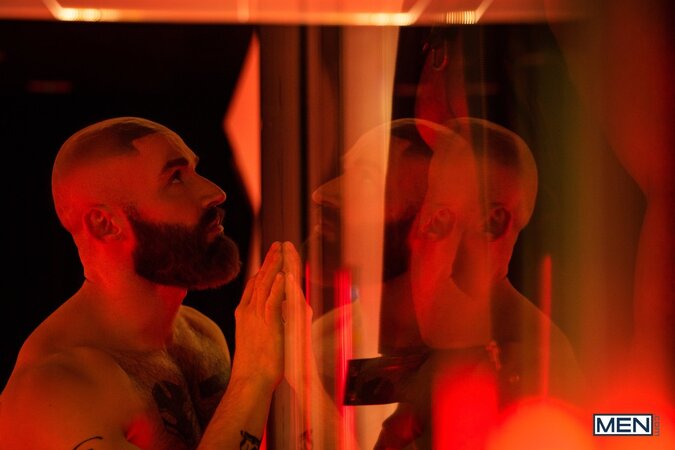Francois Sagat directs Deangelo Jackson Ty Mitchell and Mickey Taylor in digital group sex