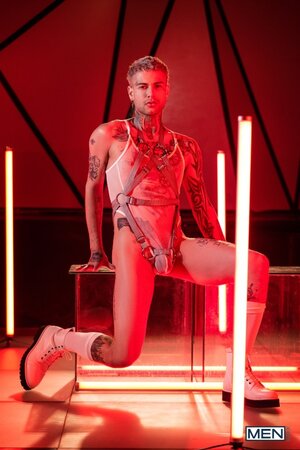 Francois Sagat directs Deangelo Jackson Ty Mitchell and Mickey Taylor in digital group sex