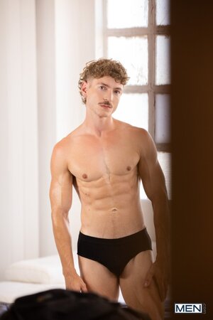 Eros Manos and Owen Van Der West document their passion with an intimate living room fuck