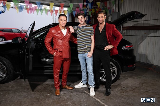 Joey Mills gets a special car dealership service from Dom Cruise and Dom King