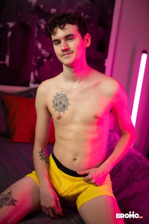 Cole Link seeks out masked muscle top Zane for a hard bedroom pounding