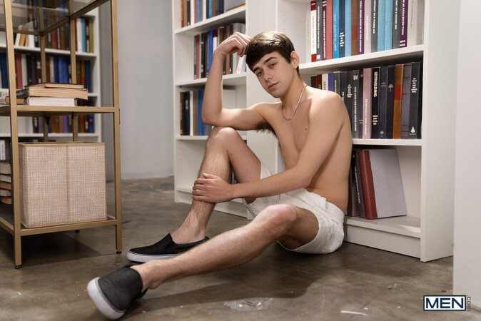 Joey Mills catches Marco Alessandro hiding a very revealing book in the library
