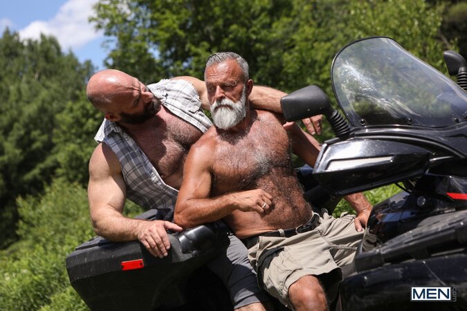 Daddy John catches Mark Vallant in the bushes and bends him over the ATV
