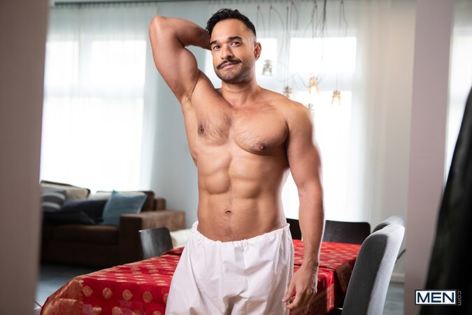 Raj and Ram Sivan sneak off for a hot and messy fuck in the bathroom