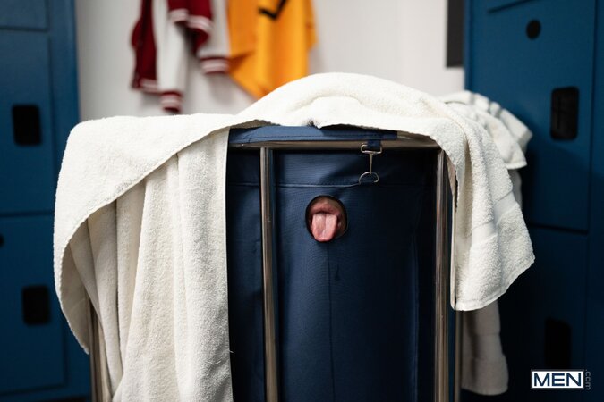 Angel Elias hides in the locker room until Marco Alessandro gives him a reason out