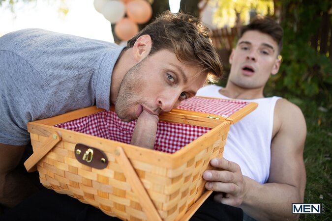 Malik Delgaty sneaks off from the birthday picnic for car sex with Dom King