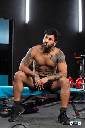 MrDeepVoice and Babylon Prince trade positions in a heavy gym flip fuck