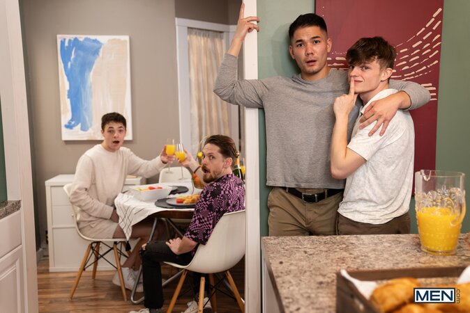 Jake Preston fakes a sore back so Colton Reece will give him private attention