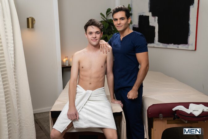 Damian Night gives Troye Dean a massage that ends with the boyfriend storming out