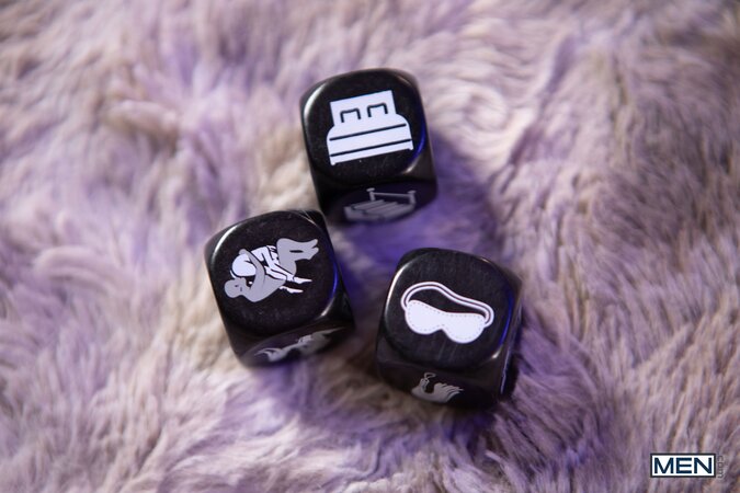 Braxton Cruz and Enzo Muller play a game of sex dice that ends in a wild fuck