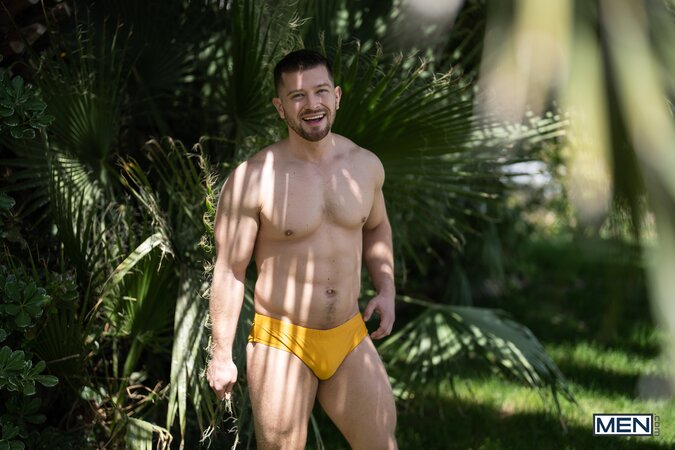 Johnny Donovan catches Jake Preston watching him skinny dip and swims over