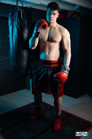Boxer Malik Delgaty gives driver Presley Scott a muscle pounding in piledriver