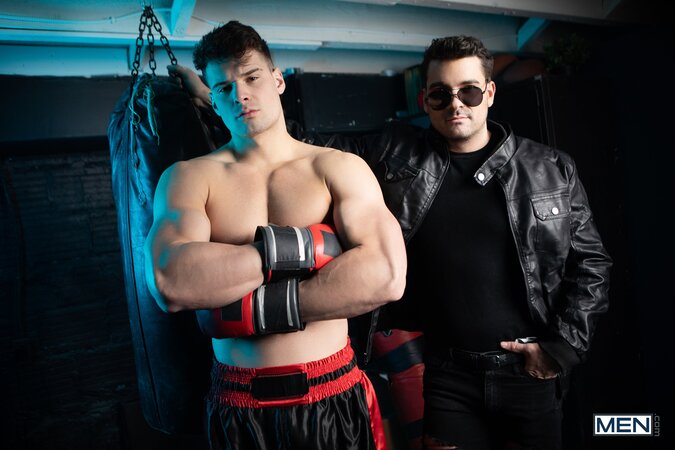 Boxer Malik Delgaty gives driver Presley Scott a muscle pounding in piledriver