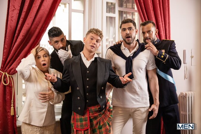 Kyle Fox seduces Prince Dean Young to sabotage a wedding and gets caught messy