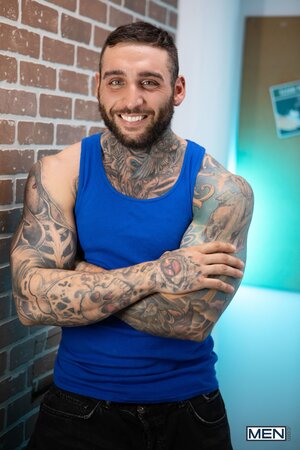 Tony D'Angelo finds a living urinal before Johnny Donovan joins the bathroom fun