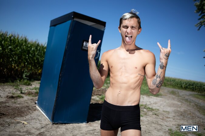 Theo Brady pranks Jordan Lake in a fake porta potty then rewards him at home