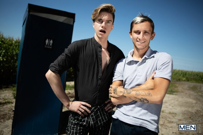 Theo Brady pranks Jordan Lake in a fake porta potty then rewards him at home