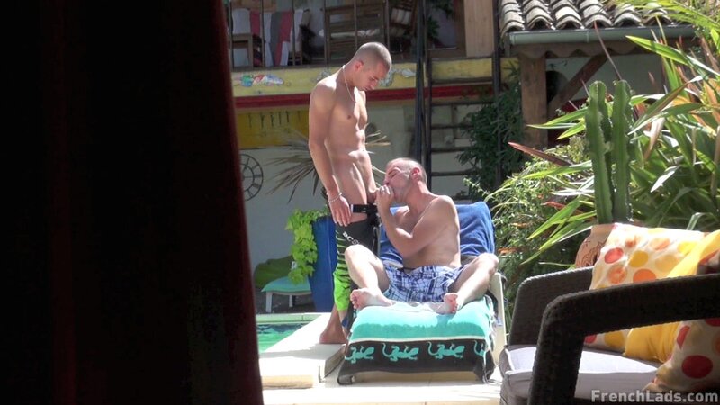 French boys fucking at pool side