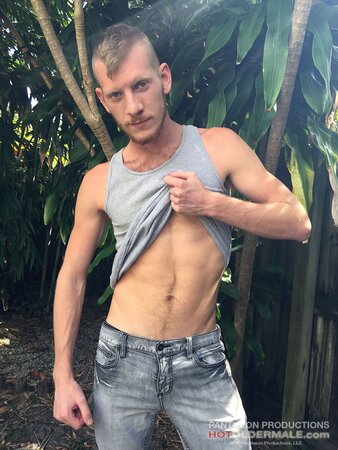 Billy Warren shows off his body