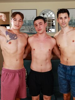 Jayden Marcos, Kane Fox and Asher Day suck and fuck