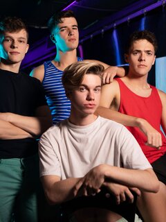 Jake Preston, Jordan Lake, Maverick Sun and Troye Dean suck and fuck