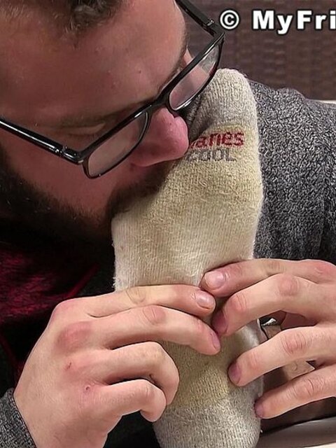 Trevor Miller foot worshiped by Daxx Carter