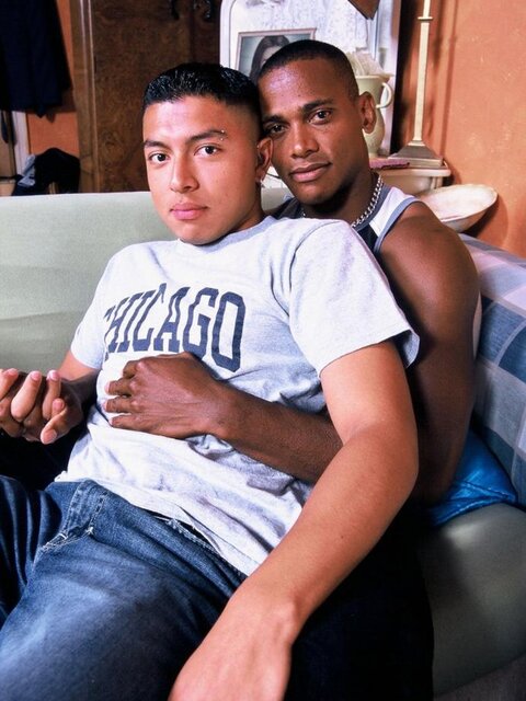 Buffed Gay Interracial Sex