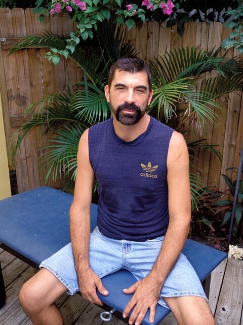 Hairy Gay Outdoor Stroking