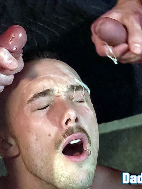 Mike Dreyden and other men in explosive cum and cock showcase