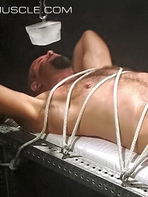 Franco Dax struggles to free himself from icy bondage