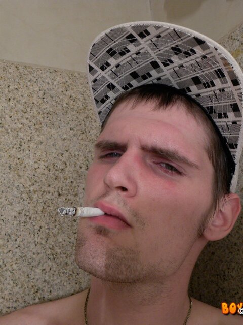 Twink Nolan enjoys a solo shower while smoking