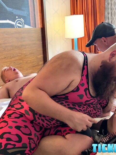 Matt is bound and tickled by Maddox, Tommy Bearhama, and Kwisatz