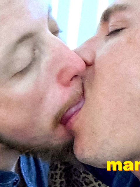 Leo Blue invades JC Dickerson's mouth with his tongue