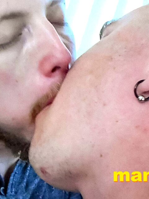 Leo Blue invades JC Dickerson's mouth with his tongue