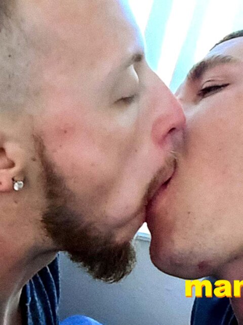 Leo Blue invades JC Dickerson's mouth with his tongue