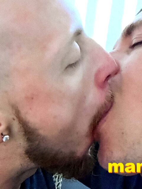 Leo Blue invades JC Dickerson's mouth with his tongue