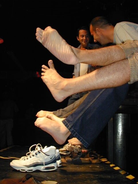 Footguys show meaty feet at Foot Friends NYC event