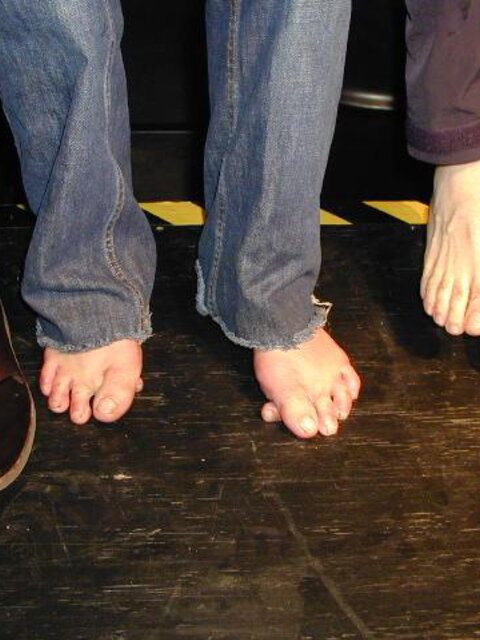 Footguys show meaty feet at Foot Friends NYC event