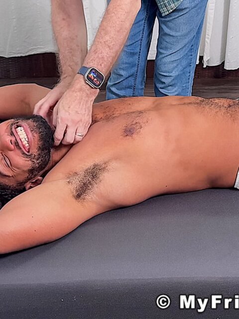 Dan Edwards makes Tony Genius smile with tickling